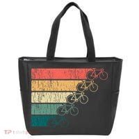 Minimalistic Cycling Funny Biking Bicycle Enthusiast Tote Bag thumb 0