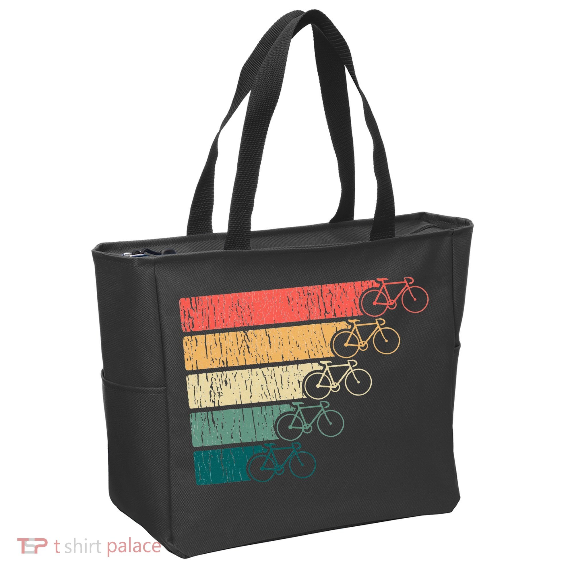 Minimalistic Cycling Funny Biking Bicycle Enthusiast Tote Bag