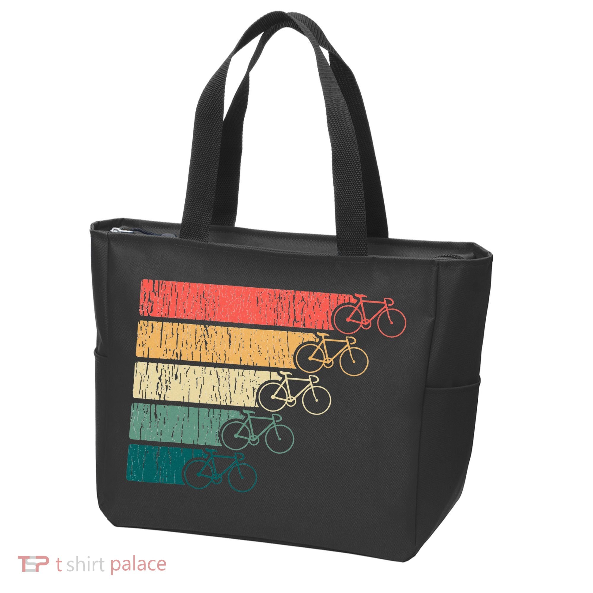 Minimalistic Cycling Funny Biking Bicycle Enthusiast Tote Bag