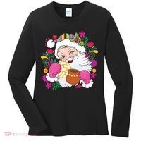 Mexican Christmas Feliz Navidad Latina Christmas Women's Long Sleeve Shirt thumb 0