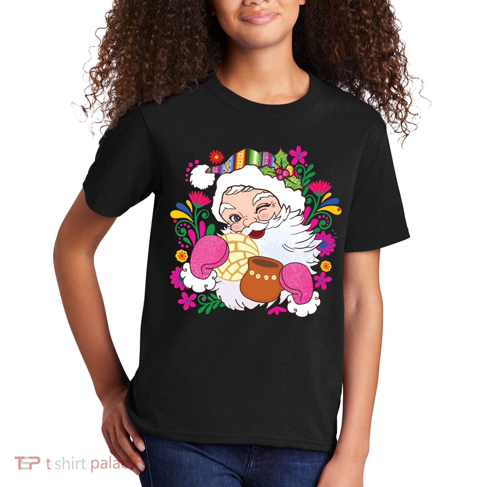 Mexican Christmas Feliz Navidad Latina Christmas Kids T-Shirt
