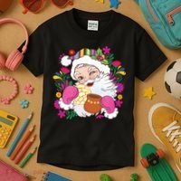 Mexican Christmas Feliz Navidad Latina Christmas Kids T-Shirt thumb 3