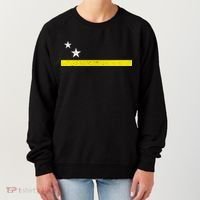 Minimal Curacao Flag Stars And Stripe Women's Sweatshirt thumb 0