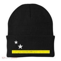 Minimal Curacao Flag Stars And Stripe Beanie thumb 0
