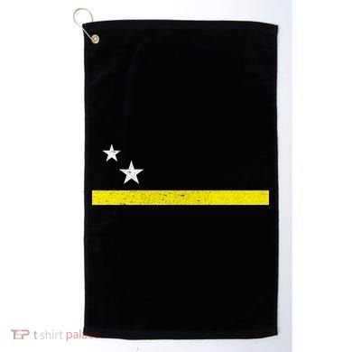 Minimal Curacao Flag Stars And Stripe Golf Towel