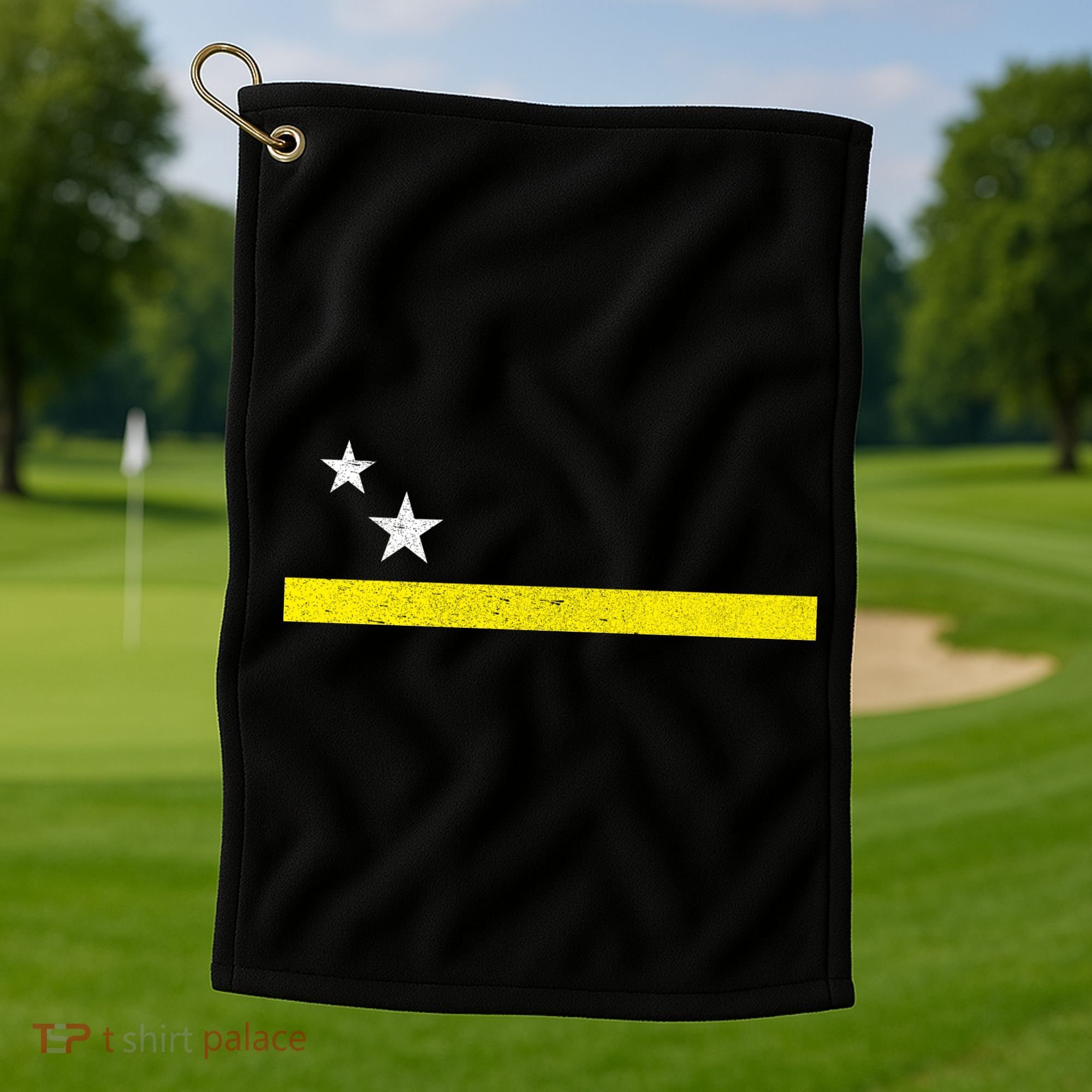 Minimal Curacao Flag Stars And Stripe Golf Towel
