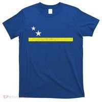 Minimal Curacao Flag Stars And Stripe T-Shirt thumb 0