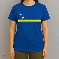 Minimal Curacao Flag Stars And Stripe T-Shirt thumb 4