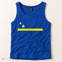 Minimal Curacao Flag Stars And Stripe Tank Top thumb 2
