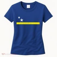 Minimal Curacao Flag Stars And Stripe Women's T-Shirt thumb 0