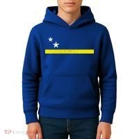 Minimal Curacao Flag Stars And Stripe Kids Hoodie thumb 4