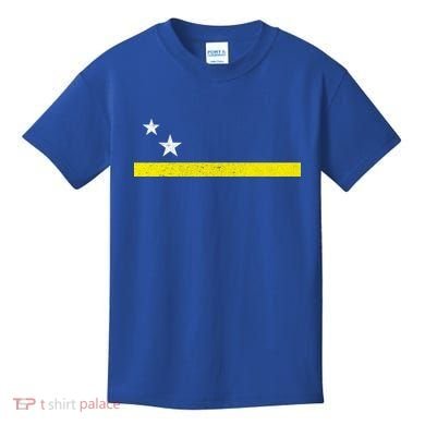 Minimal Curacao Flag Stars And Stripe Kids T-Shirt