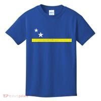 Minimal Curacao Flag Stars And Stripe Kids T-Shirt thumb 0