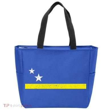 Minimal Curacao Flag Stars And Stripe Tote Bag