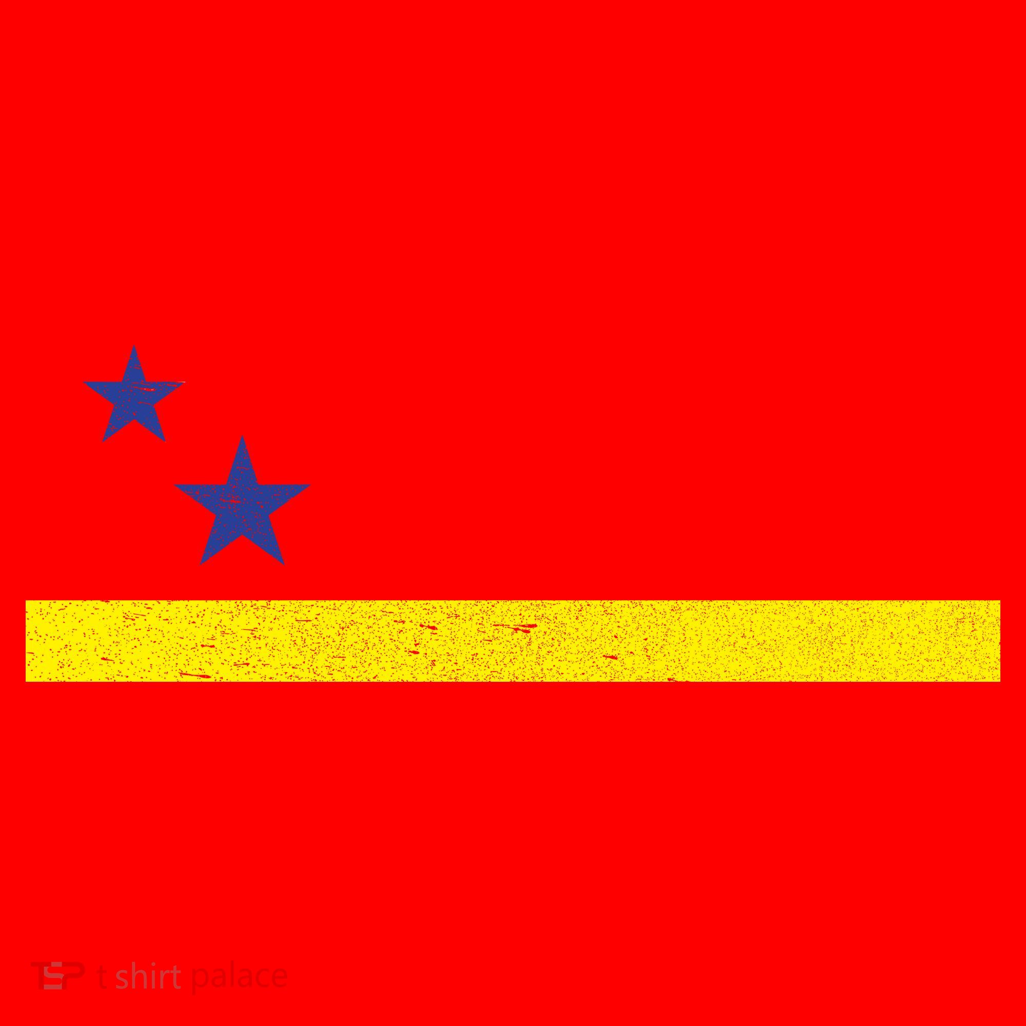 Minimal Curacao Flag Stars And Stripe Santa Hat
