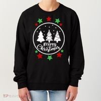 Merry Christmas Festive Circle Logo Women's Sweatshirt thumb 0