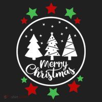 Merry Christmas Festive Circle Logo Women's Sweatshirt thumb 2