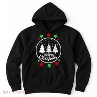 Merry Christmas Festive Circle Logo Hoodie thumb 0