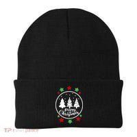 Merry Christmas Festive Circle Logo Beanie thumb 0