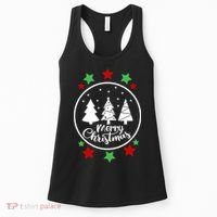 Merry Christmas Festive Circle Logo Women's Tank Top thumb 0