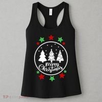 Merry Christmas Festive Circle Logo Women's Tank Top thumb 3