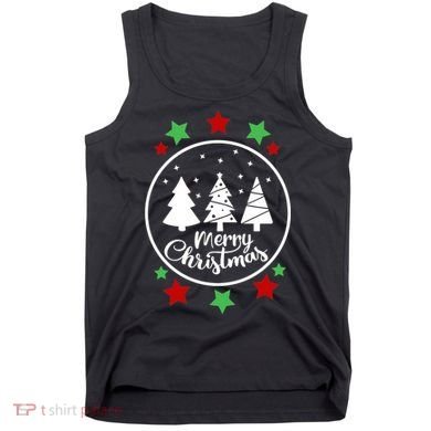 Merry Christmas Festive Circle Logo Tank Top