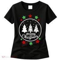Merry Christmas Festive Circle Logo Women's T-Shirt thumb 0