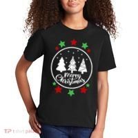 Merry Christmas Festive Circle Logo Kids T-Shirt thumb 2