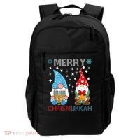 Merry Chrismukkah Funny Gnomes Christmas And Hanukkah Backpack thumb 0