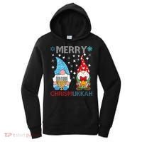 Merry Chrismukkah Funny Gnomes Christmas And Hanukkah Women's Hoodie thumb 0