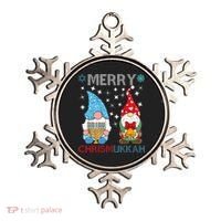 Merry Chrismukkah Funny Gnomes Christmas And Hanukkah Ornament thumb 0