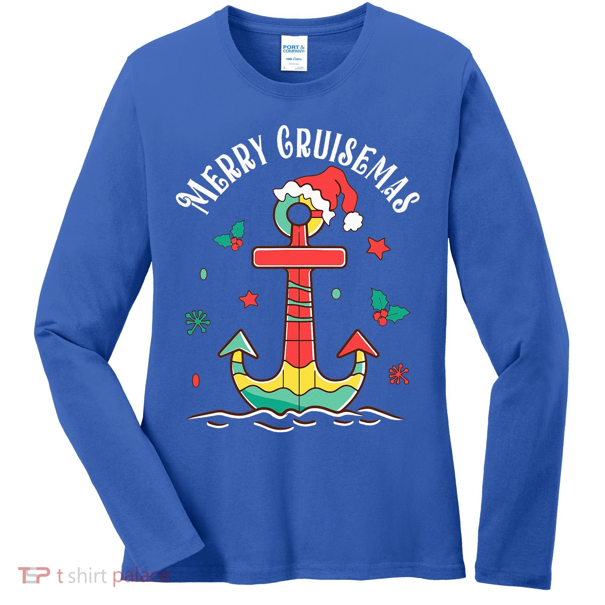 Merry Cruisemas Family Cruise Christmas Cruisin Crew  Women's Long Sleeve Shirt