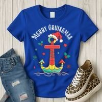 Merry Cruisemas Family Cruise Christmas Cruisin Crew  Women's T-Shirt thumb 3