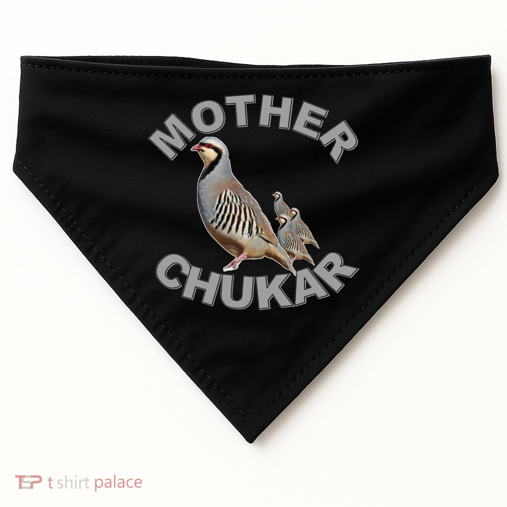 Mother Chukar Funny Upland Game Hunting Great Gift Cool Gift USA-Made Doggie Bandana