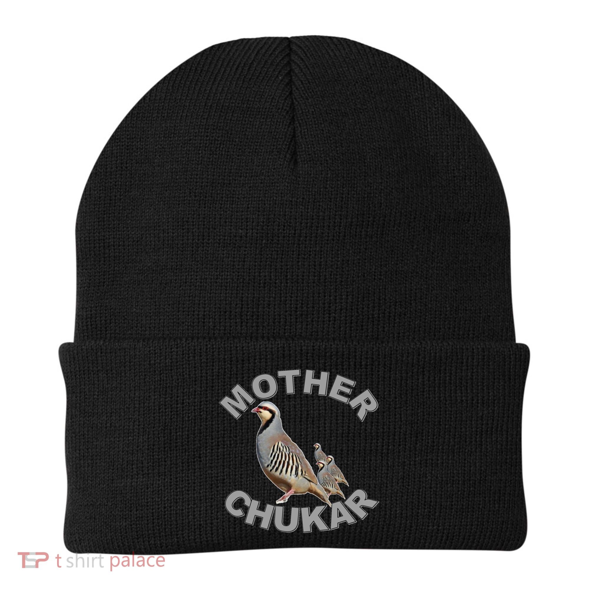 Mother Chukar Funny Upland Game Hunting Great Gift Cool Gift Beanie