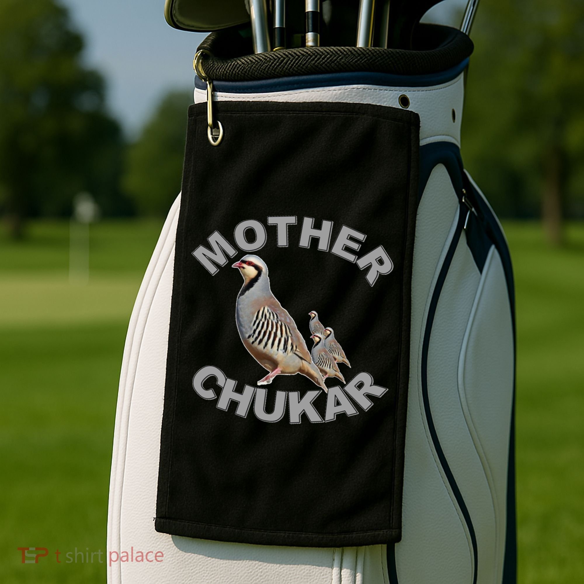 Mother Chukar Funny Upland Game Hunting Great Gift Cool Gift Golf Towel