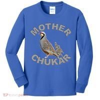 Mother Chukar Funny Upland Game Hunting Great Gift Cool Gift Kids Long Sleeve Shirt thumb 0