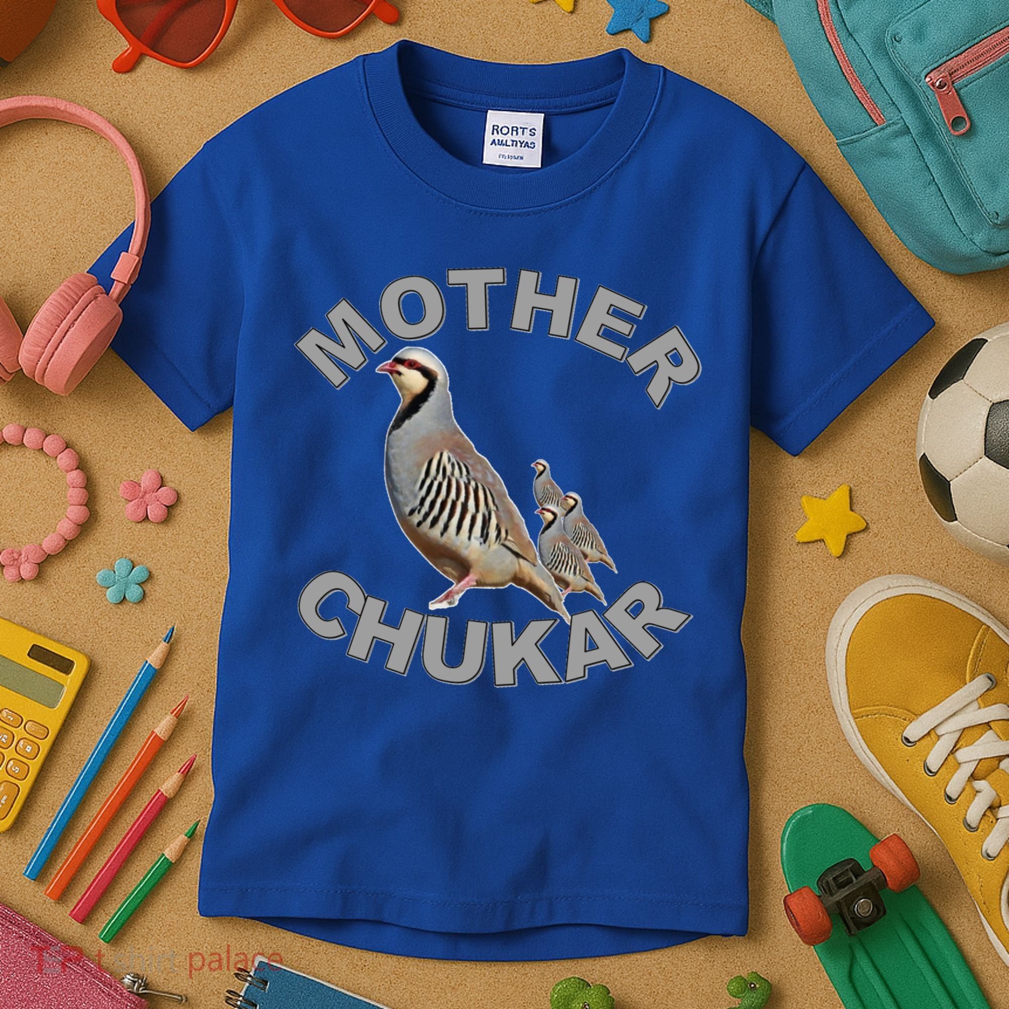 Mother Chukar Funny Upland Game Hunting Great Gift Cool Gift Kids T-Shirt