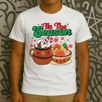 Mexican Christmas Feliz Navidad Latina Christmas T-Shirt thumb 3