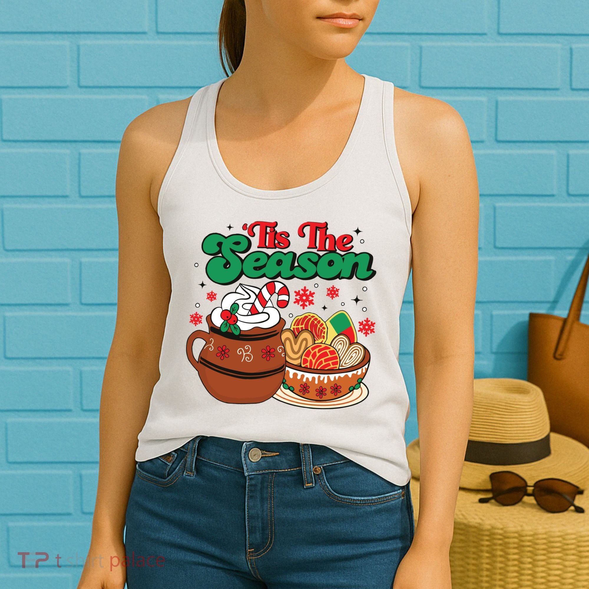 Mexican Christmas Feliz Navidad Latina Christmas Women's Tank Top