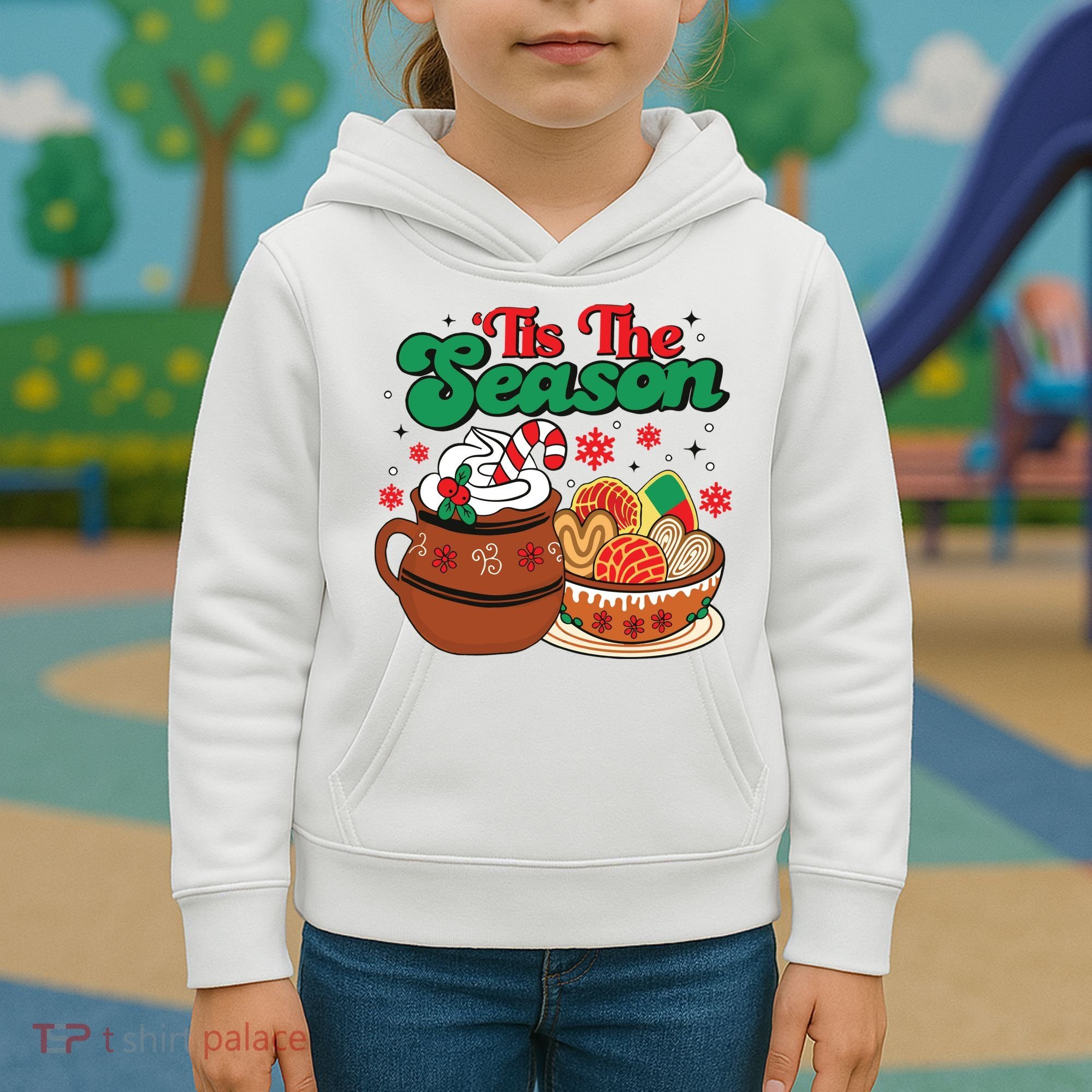 Mexican Christmas Feliz Navidad Latina Christmas Kids Hoodie
