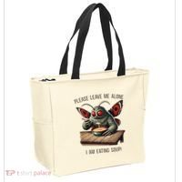 Mothman Cryptozoology Funny Cryptid Mothman Eating Soup Tote Bag thumb 2