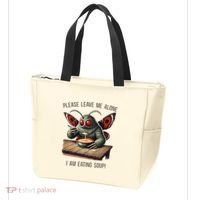 Mothman Cryptozoology Funny Cryptid Mothman Eating Soup Tote Bag thumb 3