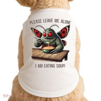 Mothman Cryptozoology Funny Cryptid Mothman Eating Soup Doggie Tank