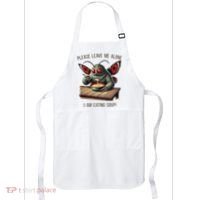 Mothman Cryptozoology Funny Cryptid Mothman Eating Soup Apron thumb 0