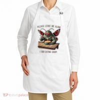 Mothman Cryptozoology Funny Cryptid Mothman Eating Soup Apron thumb 2