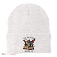 Mothman Cryptozoology Funny Cryptid Mothman Eating Soup Beanie thumb 0