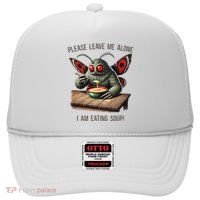 Mothman Cryptozoology Funny Cryptid Mothman Eating Soup Hat thumb 0