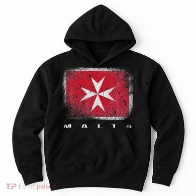 Maltese Cross Flag Malta Love Gift Souvenir Hoodie