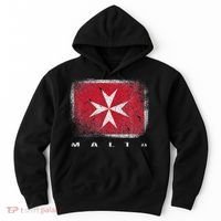 Maltese Cross Flag Malta Love Gift Souvenir Hoodie thumb 0